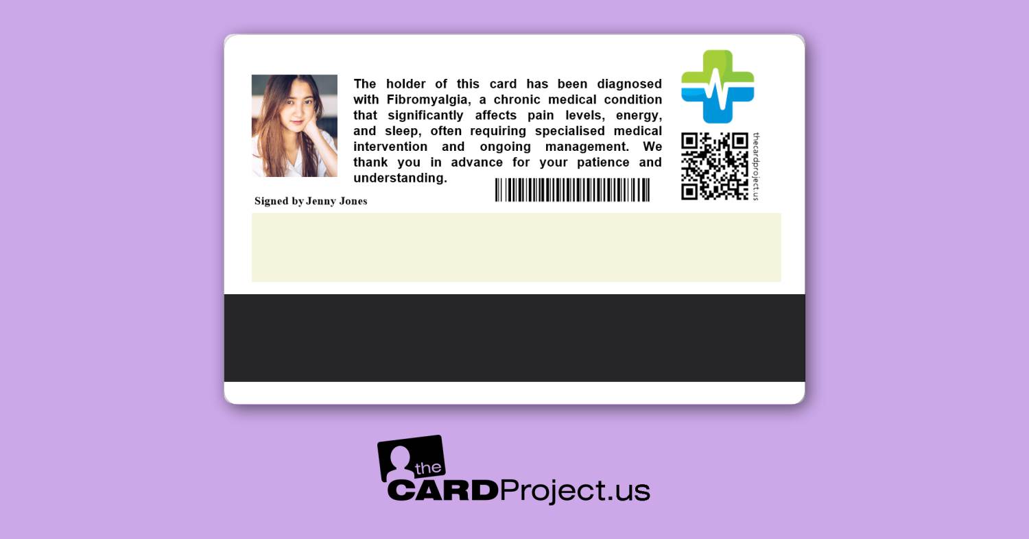 Fibromyalgia Premium Medical Card (REAR)